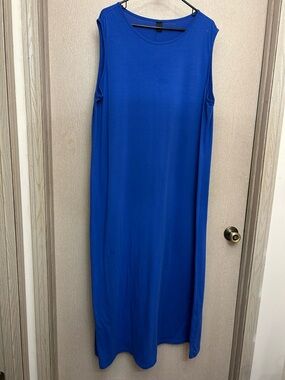 SHEIN Curve Sleeveless Blue Maxi Dress - Size 1XL